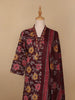 Red Floral Designed Cotton Salwar Suit - Diadem