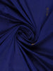 Dark Blue Floral Designed Cotton Saree - Diadem
