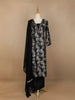 Black Floral Designed Salwar Suit