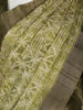 Green Abstract Designed Semi Tussar Silk Saree