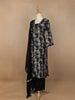 Black Floral Designed Salwar Suit