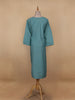 Aqua Green Solid Casual Cotton Kurti - Diadem