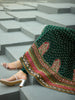 Green Floral Printed Synthetic Salwar Suit