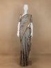 Grey Floral Designed Semi Tussar Silk Saree