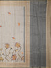 Grey Floral Designed Semi Tussar Silk Saree