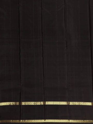 Red Checks Woven Pure Kanchipuram Silk Saree - Diadem