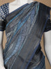 Grey Abstract Designed Chanderi Cotton Saree