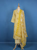Light Yellow Floral Printed Cotton Salwar Suit