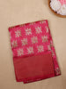 Pink Floral Printed Fancy Cotton Saree - Diadem