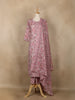 Pink Floral Design Printed Cotton Salwar Suit