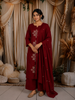 Queen Pink Traditional Butta Printed Design Cotton Salwar Suit with Dupatta