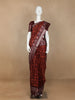 Brown Abstract Designed Cotton Fancy Saree - Diadem