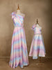 Multicolor Organza Party Wear Gowns for Mother & Daughter - Diadem