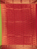 Parrot Green Abstract Design Art Silk Saree