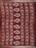 Brown Abstract Designed Cotton Fancy Saree - Diadem