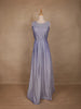 Lavender Shimmer Solid And Glitter Party Wear Gown