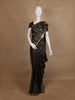 Deep Bottle Green Small Checked Peacock Motif Kanchipuram Silk Saree - Diadem