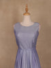 Lavender Shimmer Solid And Glitter Party Wear Gown