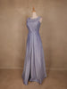 Lavender Shimmer Solid And Glitter Party Wear Gown