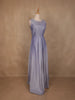 Lavender Shimmer Solid And Glitter Party Wear Gown