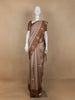 Light Brown Floral Buttis Art Silk Saree