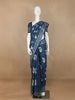 Blue Floral Designed Cotton Saree - Diadem