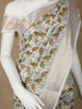 White Floral Designed Cotton Saree - Diadem