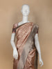 Woodrose Pink Abstract Designed Semi Tussar Silk Saree