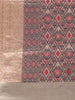 Woodrose Pink Abstract Designed Semi Tussar Silk Saree