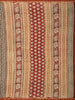 Brown Floral Designed Chanderi Cotton Saree