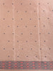 Woodrose Pink Abstract Designed Semi Tussar Silk Saree