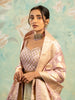 Onion Pink Banarasi Silk Mirror Work Bridesmaids Lehenga
