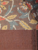Brown Floral Designed Chanderi Cotton Saree