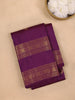 Purple Peacock Motifs Pure Kanchipuram Silk Saree - Diadem