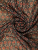 Dark Grey Floral Designed Chanderi Cotton Saree