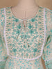 White Floral Designed Cotton Salwar Suit