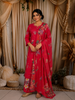 Queen Pink Floral Butta Printed Design Cotton Salwar Suit with Dupatta