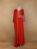 Red Floral Embroidered Crepe Bridesmaids Lehenga - Diadem