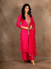 Queen Pink Sequence Embroidered Banarasi Silk Palazzo Salwar Suit - Diadem
