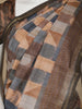 Brown Abstract Designed Semi Tussar Silk Saree