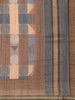 Brown Abstract Designed Semi Tussar Silk Saree
