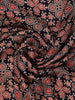 Navy Blue Ajrak Print Mul Mul Cotton Saree - Diadem