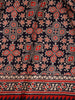 Navy Blue Ajrak Print Mul Mul Cotton Saree - Diadem