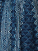 Dark Blue Abstract Designed Cotton Anarkali Salwar Suit