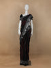 Black Abstract Designed Cotton Saree