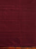 Rust Orange Peacock And Leaf Motif Pure Kanchipuram Silk Saree - Diadem
