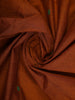Orange Solid Cotton Casual Saree