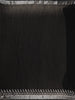 Black Abstract Designed Cotton Saree