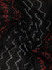 Black Abstract Designed Cotton Saree