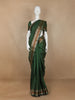Green Solid Raw Silk Fancy Saree